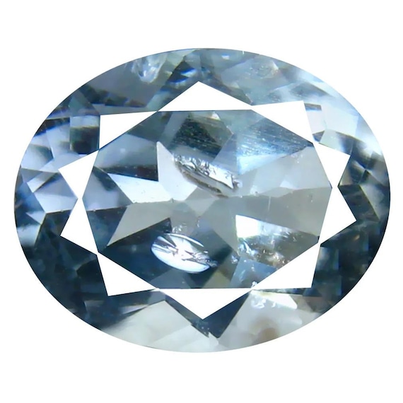 Solitaire Pavé Alva Aigue-marine 6 mm