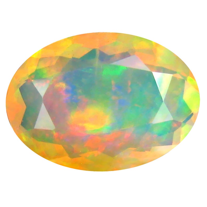 2.97 ct AAA Grade Gem Quality Oval Cut Un-Heated Ethiopian Rainbow Opal Genuine /& Mined from Earth Loose Gemstone 13 x 9 mm
