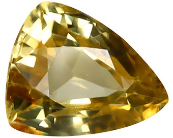 1.80 ct First-class Trillion Cut (8 x 6 mm) 100% Natural (Un-Heated) Yellow Zircon Natural Gemstone