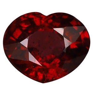 1.13 ct Incredible Heart Cut (7 x 6 mm) Tanzania Purplish Pink Rhodolite Garnet Natural Loose Gemstone