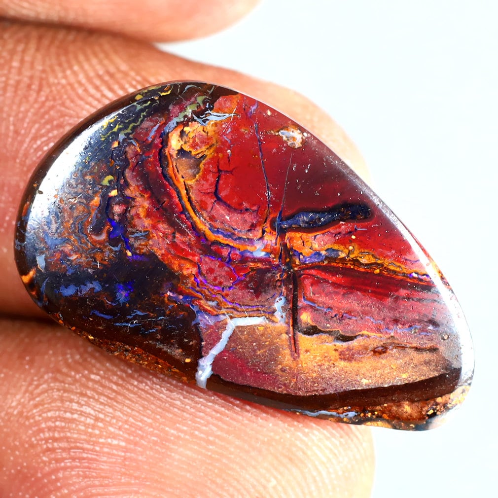 10.57 Ct Flashing Fancy Shape (26 X 15 Mm) Multi Color Australian