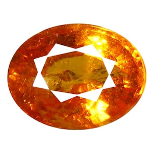 1.26 ct AAA Beautiful Oval Shape (7 x 5 mm) Fanta Orange Spessartine Natural Gemstone "video link in description"