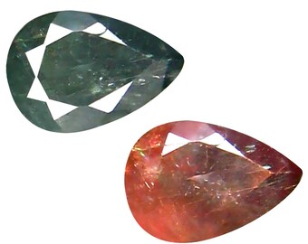 Pierre Précieuse Saphir Rose Taillé En Poire Certifiée Naturelle - Taille 14x11x7mm