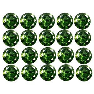 0.21 ct (20 pcs Lot) Calibrated Size 1.28 mm Round Shape Green Diamond Natural Loose Stones