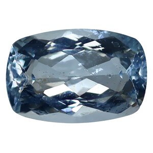 1.67 ct Cushion Cut (10 x 6 mm) Unheated / Untreated Brazilian Sky Blue Aquamarine Natural Loose Gemstone