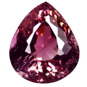 1.80 ct Extraordinary Pear Cut (8 x 7 mm) Mozambique Purplish Pink Tourmaline Natural Loose Gemstone