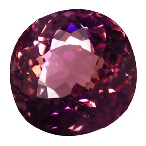 1.58 ct Remarkable Oval Cut (7 x 7 mm) Mozambique Purplish Pink Tourmaline Natural Loose Gemstone