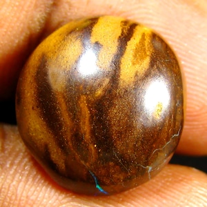 9.98 ct Superior Fancy Shape (15 x 14 mm) Multi Color Australian Koroit Boulder Opal Natural Loose Gemstone