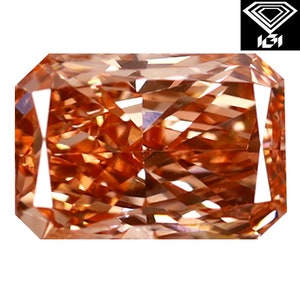 IGI Certified Fancy Vivid Pink CVD Diamond 1.27 ct Rectangular (7.44 x 5.11 x 3.52 mm) VS2 Clarity (IGI No: LG612316896)