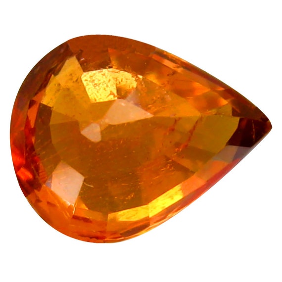 Grenat Spessartite Naturel De Namibie 2,98 Carats - Couleur Jaune/orange Ovale - Pureté SI