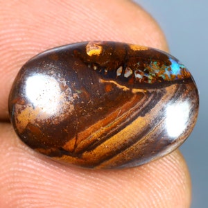 9.75 ct Spectacular Fancy Shape (19 x 13 mm) Multi Color Australian Koroit Boulder Opal Natural Loose Gemstone