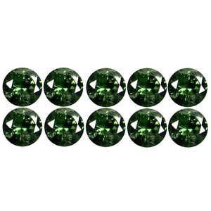 0.20 ct (10 pcs Lot) Calibrated Size 1.60 mm Round Shape Green Diamond Natural Loose Stones