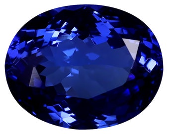 3.19 ct AIG Certified AAAA+ Grade Best Oval Cut (10 x 8 mm) Tanzanian D Block Tanzanite Natural Loose Gemstone