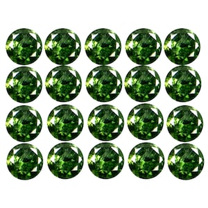 0.20 ct (20 pcs Lot) Calibrated Size 1.25 mm Round Shape Green Diamond Natural Loose Stones