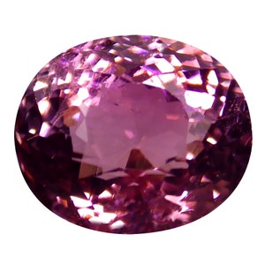 2.77 ct Tremendous Oval Cut (9 x 8 mm) Mozambique Purplish Pink Tourmaline Natural Loose Gemstone