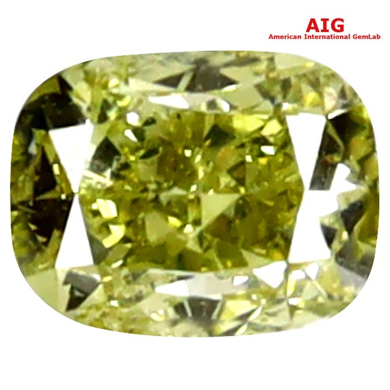 ダイヤモンド　FANCY GREENISH YELLOW 0.083ct 1.62 Ct. Fancy Gray-greenish Yellow, Natural Even, VS2 Radiant