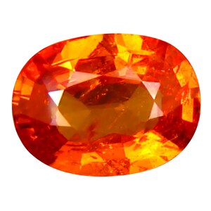 1.29 ct Phenomenal Oval Cut (8 x 6 mm) Namibian Fanta Orange Spessartine Natural Loose Gemstone