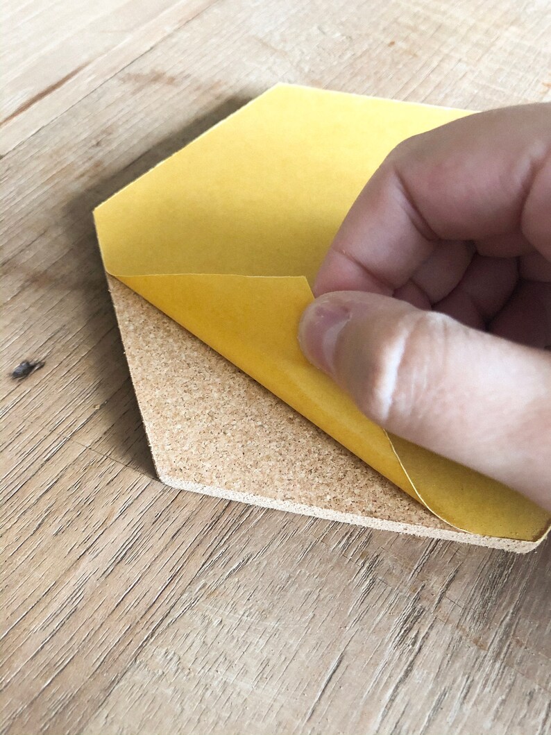 Cork Bulletin Board set of 5 Hexagons Etsy UK