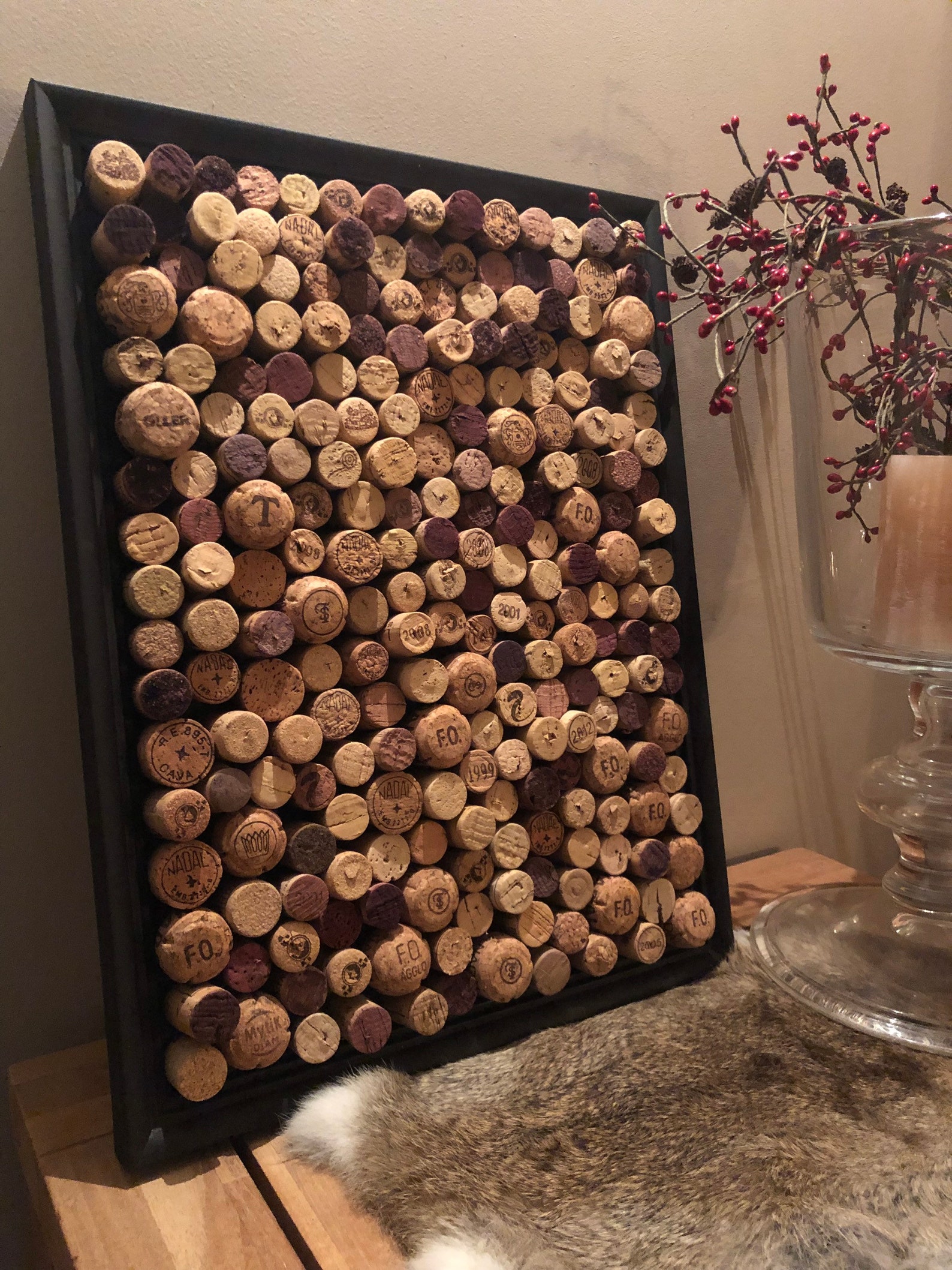 Wine Cork Bulletin Board Etsy UK
