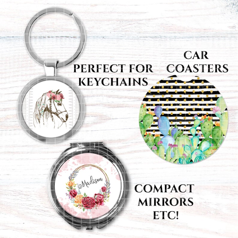 Download 50 Sublimation Templates Round Sublimation Templates Keychain Template Car Coaster Template Compact Mirror Template Clip Art Art Collectibles Deshpandefoundationindia Org