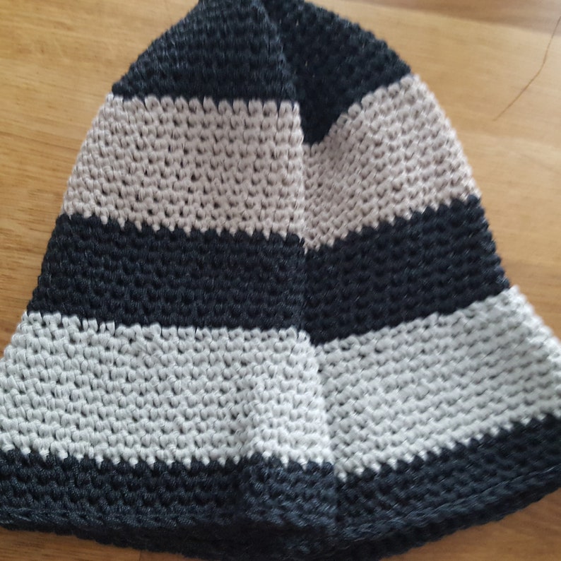Commuter Hat Beach Hat CottonNylon Travel Hat Striped Hat Sunny Day Bucket Hat Washable
