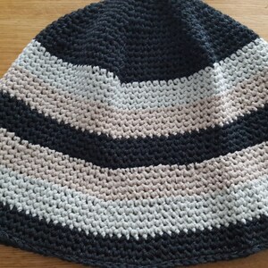 Sunny Day Bucket Hat | Commuter Hat | Travel Hat | Beach Hat | Washable | Cotton/Nylon | Striped Hat