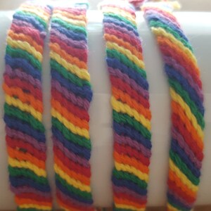 Friendship Bracelets | 4 Knot Bracelets | Rainbow Bracelets | 100% Cotton | 2 Bracelets