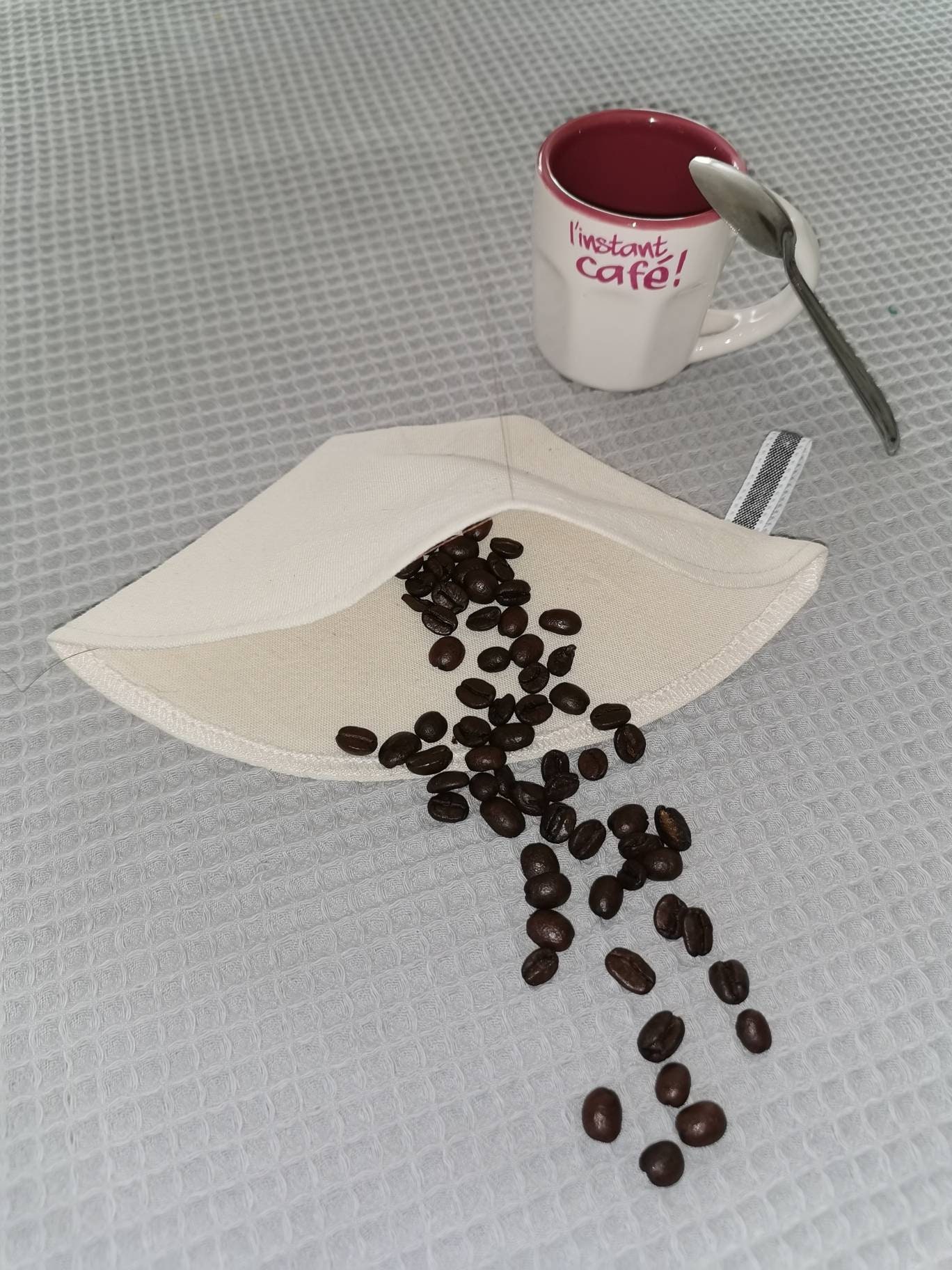 Filtre à Café Lavable Réutilisable en Coton Bio Fabrication Artisanale Écologique Gamme Zéro Déchets