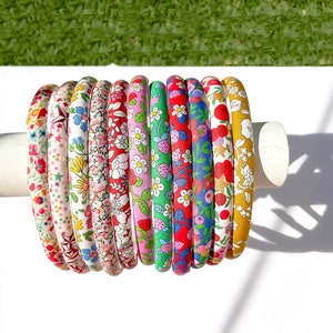 Liberty of London Alice Headband, Liberty Tana Lawn Cotton Skinny Headband, Cute Girl Headband with Grosgrain Ribbon Lining