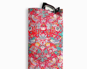 Strawberry Theft Eyeglass Case, Liberty of London Tana Lawn Soft Case, Liberty of London Sunglasses Case, Gift Under 25 Dollars