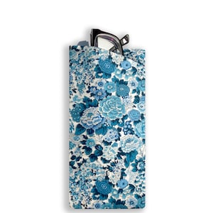 Liberty of London Eyeglass Case, Elysian Day BlueTana Lawn Cotton, Handmade Fabric Eyeglass Case, Liberty Fabric Soft Eyewear Case