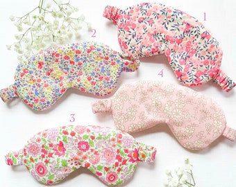 Liberty of London Eye Mask Children, Floral Sleeping Masks for Kids, Children Sleep Mask Silky, Floral Sleeping Eye Mask, Sleep Aids for Kid