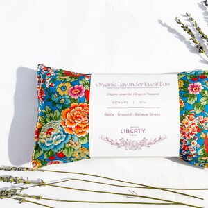 Liberty of London Eye Pillow, Lavender Eye Pillow, Liberty Elysian Day Print Eye Pillow  Yoga Eye Pillow, Meditation and Relax Eye Pillow