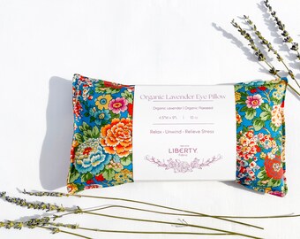 Liberty of London Eye Pillow, Lavender Eye Pillow, Liberty Elysian Day Print Eye Pillow  Yoga Eye Pillow, Meditation and Relax Eye Pillow