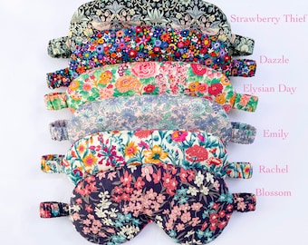 Liberty of London Eye Mask Sleep Women, Sleep Mask Silky, Floral Sleeping Mask for Women, Cute Eye Mask for Sleeping Made in the USA
