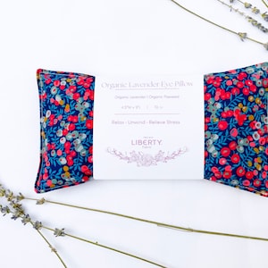 Liberty of London Eye Pillow, Lavender Eye Pillow, Yoga Eye Pillow, Meditation and Relax Eye Pillow, Liberty Wiltshire Print Eye Pillow