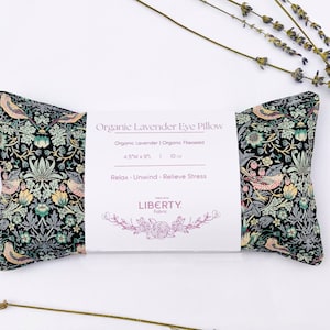 Aromatherapy Liberty of London Eye Pillow, Lavender Flaxseed Eye Pillow, Cotton Yoga Eye Pillow, Christmas Gift Under 30 Dollars