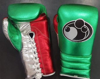 Custom Made Grant Boxing Gloves Black/Green/Yellow Toys & Games Sports & Outdoor Recreation Martial Arts & Boxing Boxing Gloves 