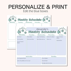 Weekly Schedule for Kids, Homeschool Schedule, Kids Schedule, Weekly ...