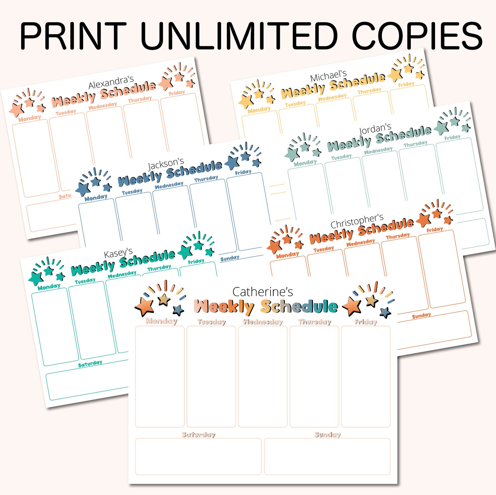 Weekly Schedule for Kids, Homeschool Schedule, Kids Schedule, Weekly ...