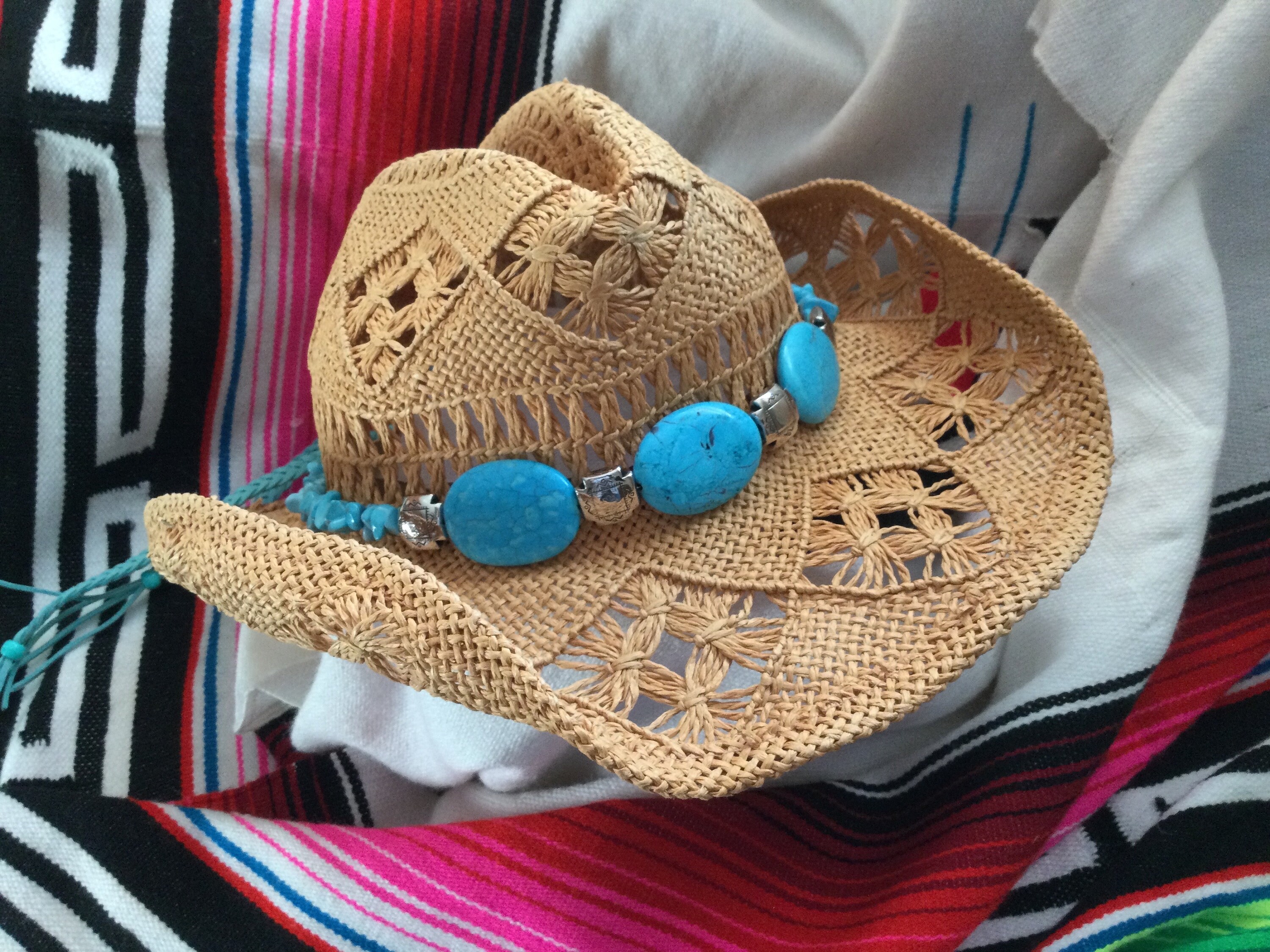 10 Pack Cowboy Hat Bands Faux Leather Turquoise Braided Adjustable Western Turquoise Cowboy Hatband: Faux Leather Braided Ties - Etsy main image 4