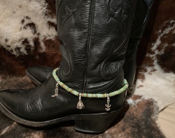 Western charm boot bracelet