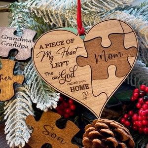 Remembrance puzzle heart laser svg file