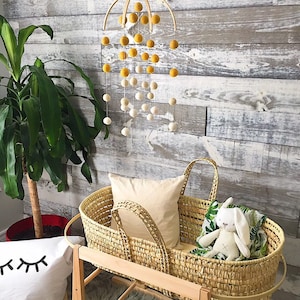 Baby mobile, musical mobile, Nursery mobile, Mobile for nursery, Nursery decor, Gold mobile, Boho mobile baby, Boho nurdery decor