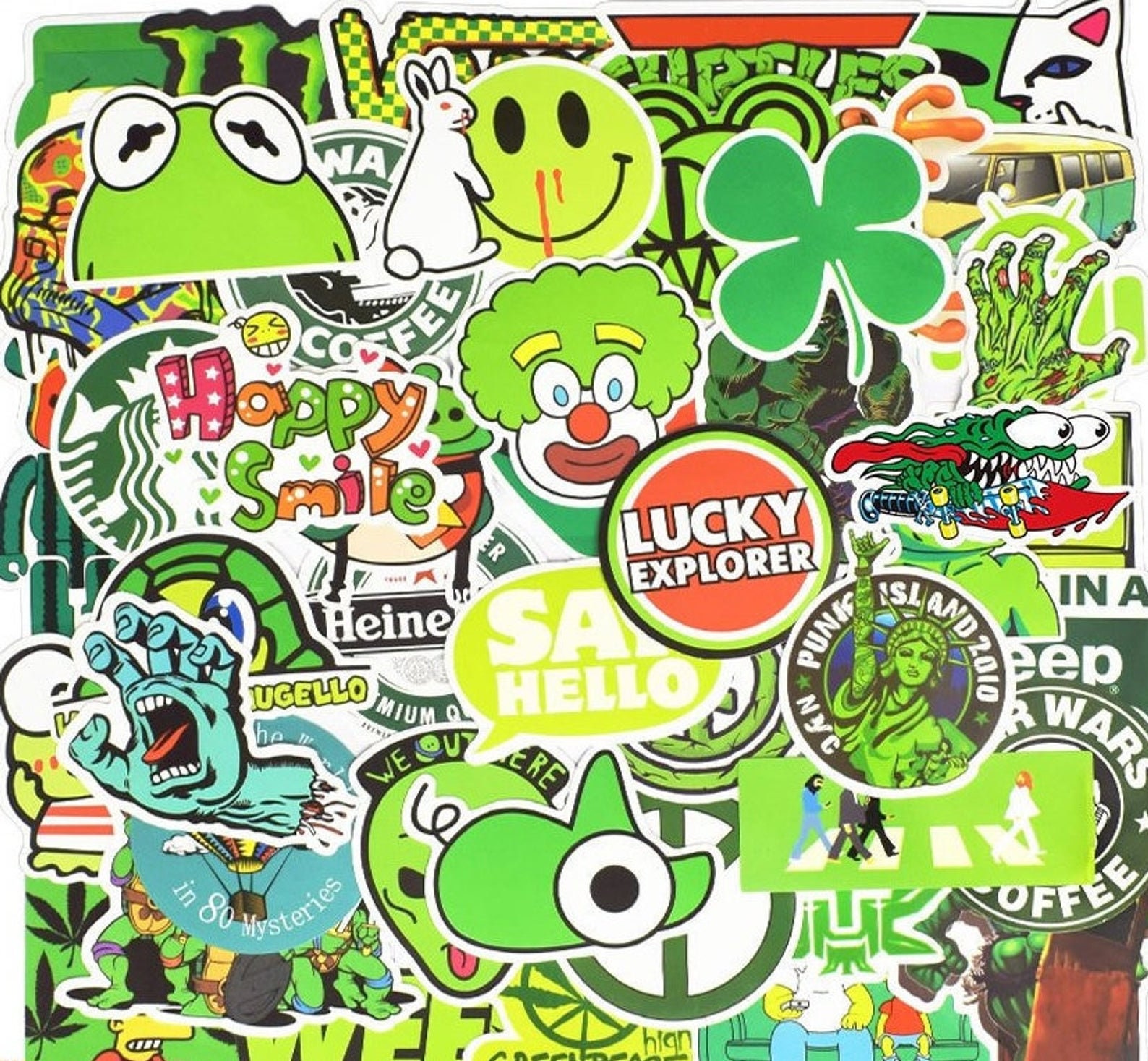 50Pcs Stranger Things Stickers Pack Laptop Skateboard Anime Decals Vinyl Sticker