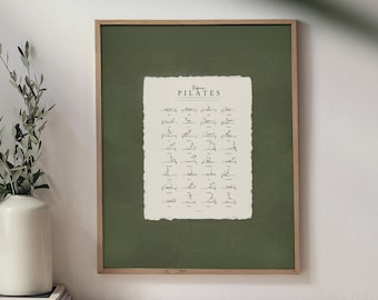 Framed Reformer Pilates Wall Art - Reformer Exercise Print, Pilates Studio Decor, Ready to Hang, Eco Recycled Paper
