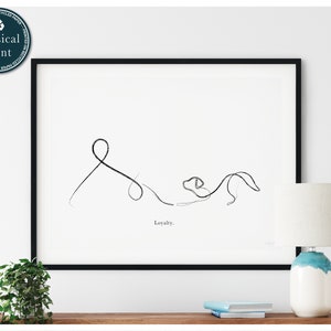 Yoga Pose Poster, Yoga Art Print, Yoga Wall Art, Zen Yoga Art, Yoga Line Drawing, Yoga Signs, Downward Dog,Yoga Studio Decor,Yoga Lover Gift