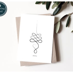 Wenskaart Yoga, Yoga Pose Print, Single Line Art, Mindfulnesskaarten, Yogaleraar, Yoga Illustratie, Yoga Lover Gift, Boho Yoga Art