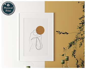 Self Love Line Art Print: Minimalist Boho Decor