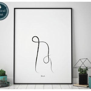Yoga Poster, Yoga Pose Print, Yoga Studio Decor, Yoga Lover Gift,Yoga Illustration, Yoga Teacher, Boho Yoga Art, Yoga Signs,Calming Wall Art